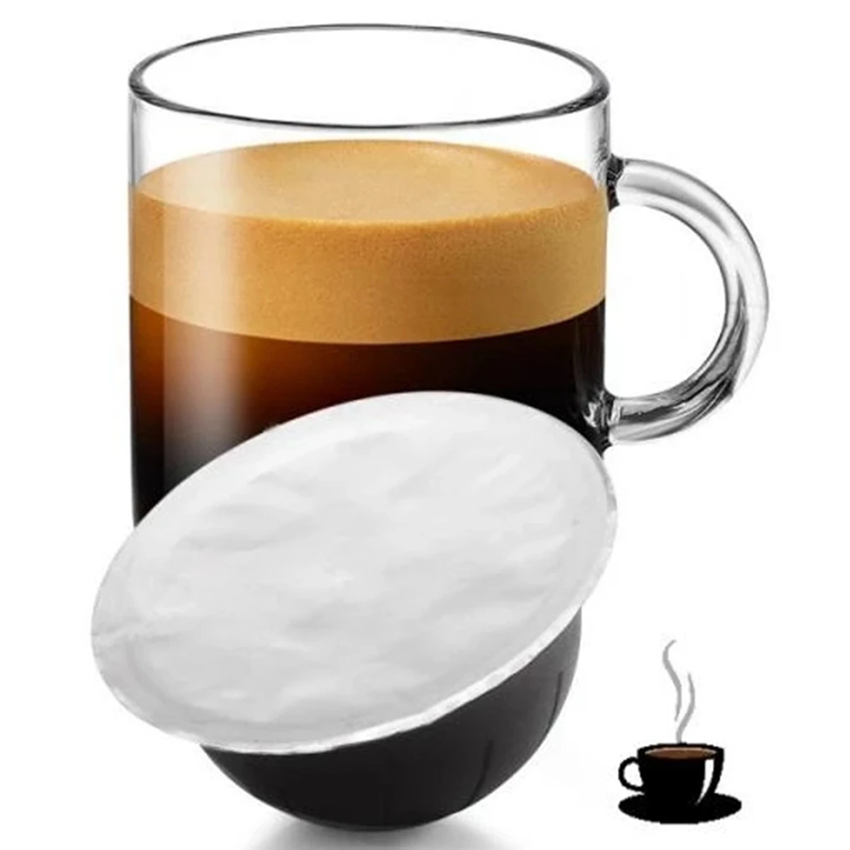 100PCS 62MM Capsule di caffè usa e getta Guarnizioni Lamine Crema Schiuma Caffè Filtro Coperchio Adesivo per Vertuo