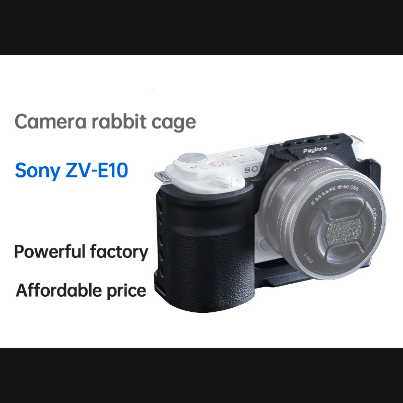 

Black Rabbit Cage Metal Anti Fall Stabilizer Live Broadcast Expansion Accessories For Sony ZVE10 Micro Single Digital Camera-033