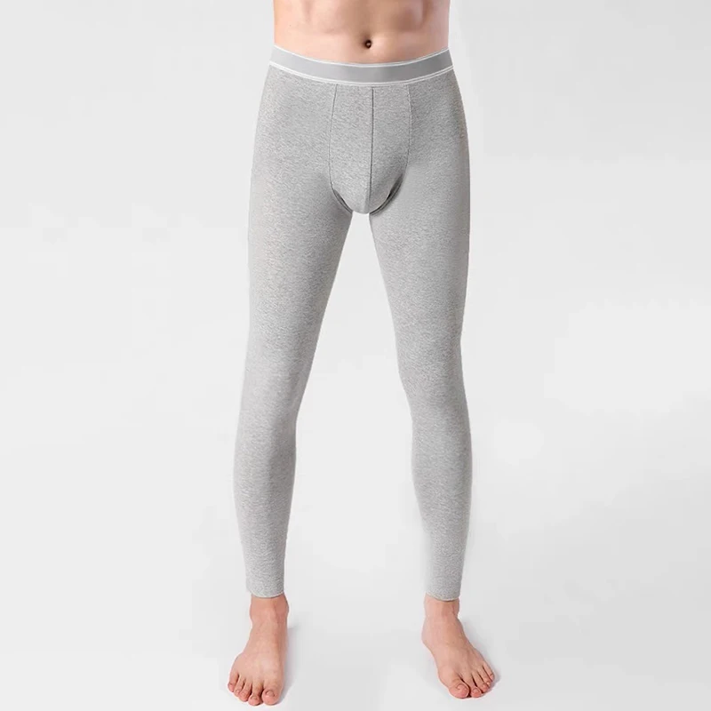 Pantaloni intimo termico da uomo di alta qualità Big Pouch boxer intimo mutandoni da uomo in cotone sottile intimo termico Leggings pantaloni