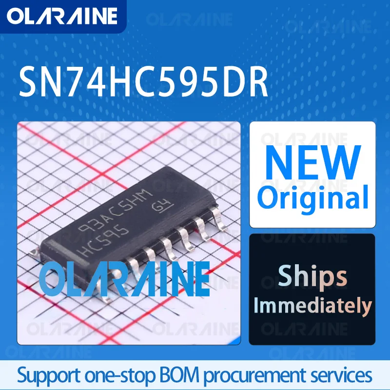 

10/50/100Pcs SN74HC595DR SOIC-16 original ic chip Counter shift register RoHS 4 Circuit Voltage 6 V
