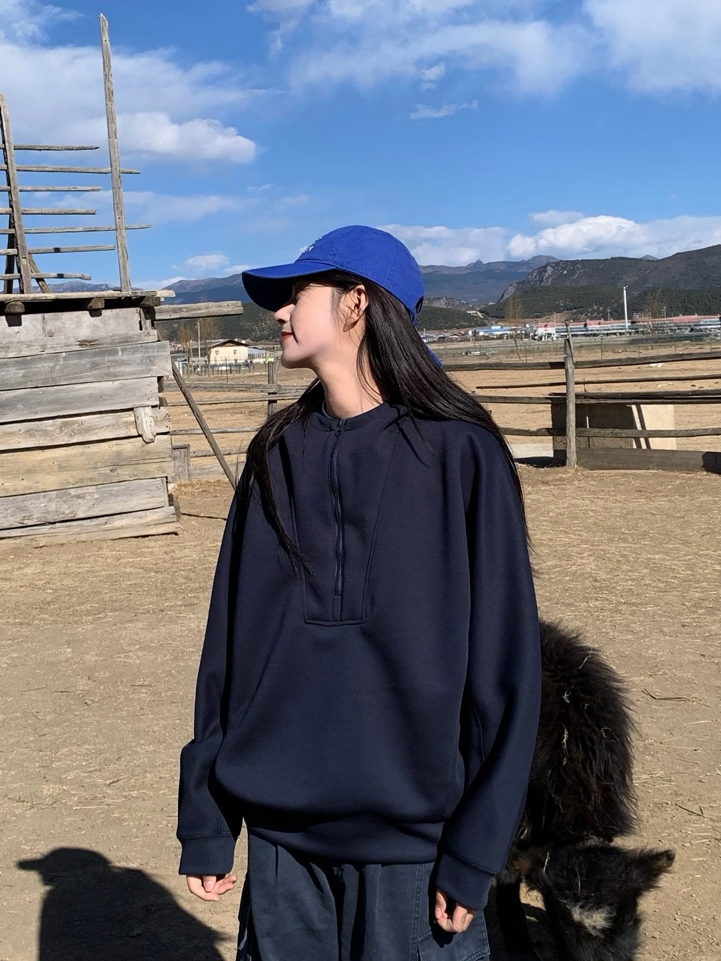 

Женская толстовка LIFEASAM в американском ретро-стиле, повседневная спортивная одежда, свободный крой, высококачественная, с молнией и воротником-стойкой, универсальный топ