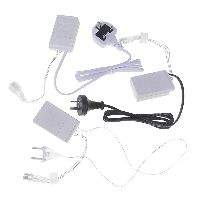 AU EU UK LED Plug Dimmer 8 Modes EK-04 Knob Controller Bright Curtain Icicle Lamp String Lights Waterproof Constant Brightness