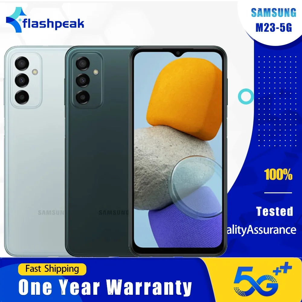 Оригинальный мобильный телефон Samsung Galaxy M23 M236L 5G, версия для Кореи, 6.6', 4 ГБ ОЗУ, 128 ГБ ПЗУ, 50 МП+8 МП+2 МП, восьмиядерный процессор, Android. Оригинальный мобильный телефон Samsung Galaxy M23 M236L 5G, версия для Кореи, 6.6', 4 ГБ ОЗУ, 128 ГБ ПЗУ, 50 МП+8 МП+2 МП, восьмиядерный процессор, Android.