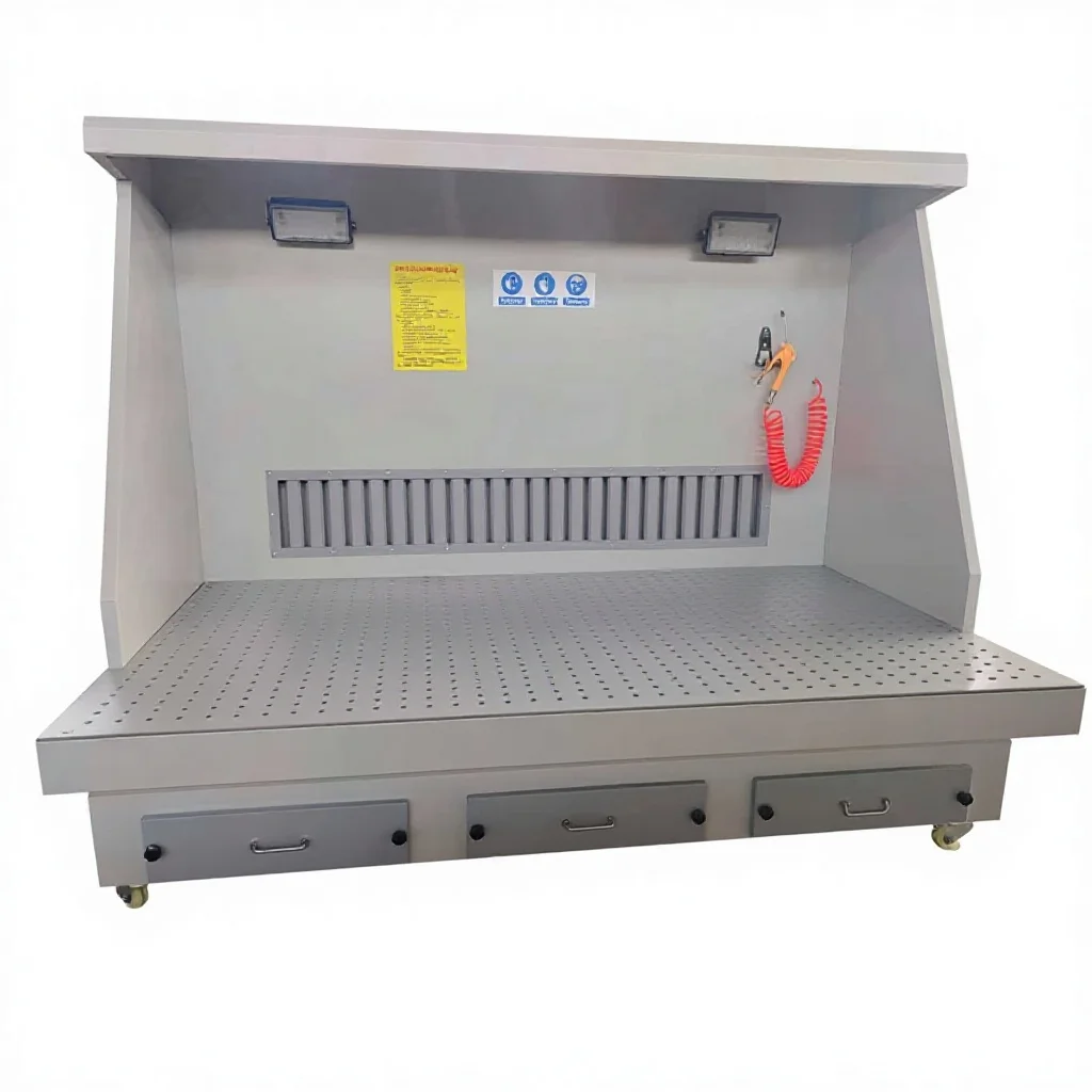 

New Metal Polishing Table for Sanding Grinding Suction Downdraft Sandblasting Bench Effective for Removing Marble Granite Dust