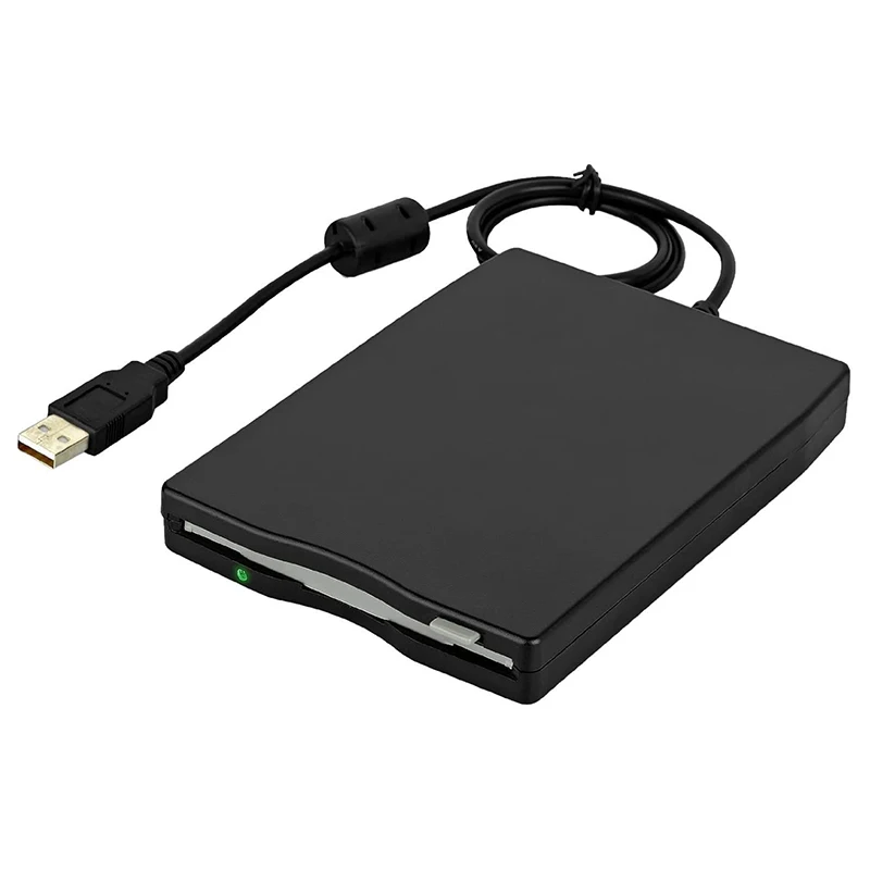 USB Floppy Drive 3.5Inch USB External Floppy Disk Drive Portable 1.44 MB FDD USB Drive Plug and for PC Windows XP -B12B