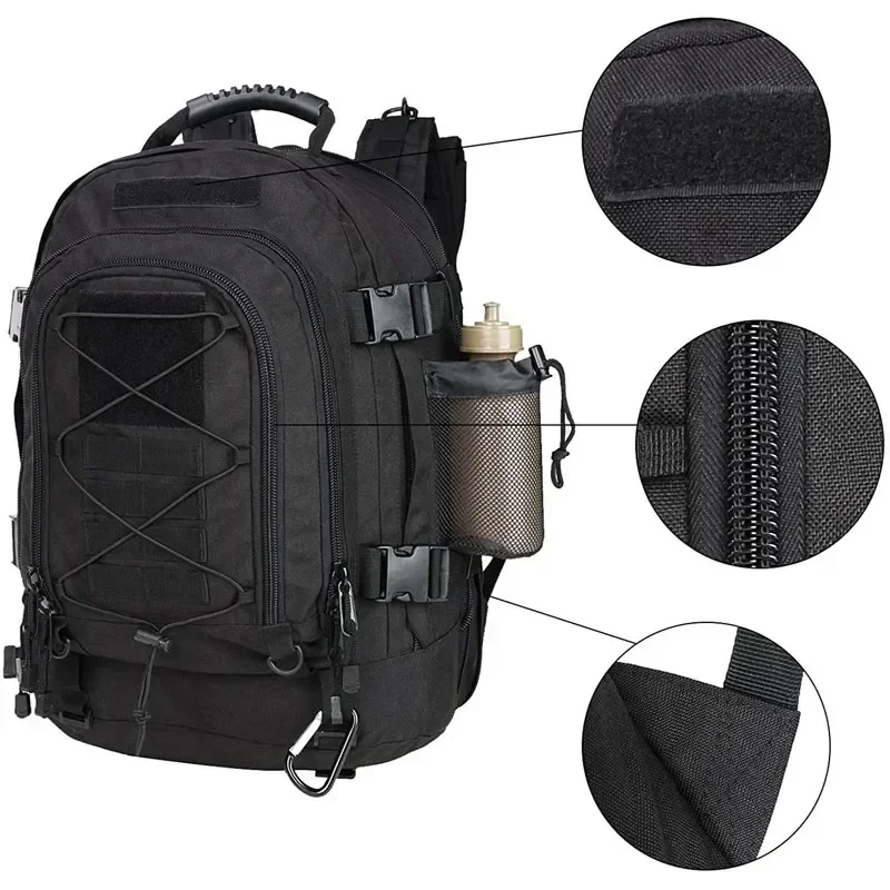 Extra Large 60L Tactical Backpack for Men Women Outdoor Water Resistant Hiking Backpacks Travel Backpack Laptop Backpacks view 3