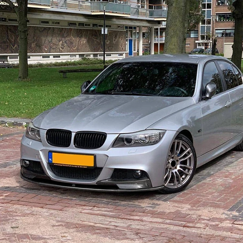 Car Front Bumper Lip for BMW 3 Series E90 E91 LCI M Sport 2009-2012 Splitter Spoiler Exterior Tuning Parts Car Accessories