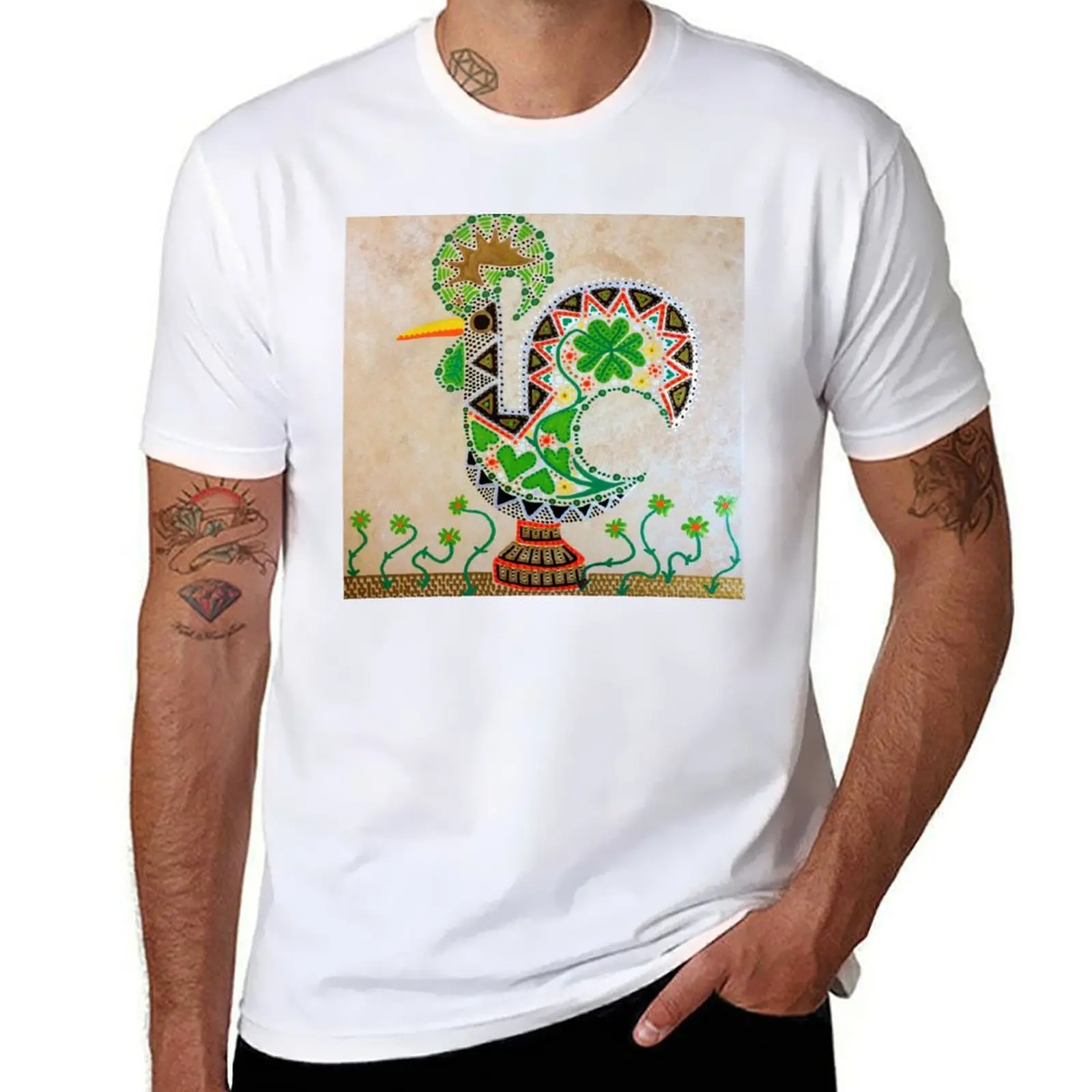 

Irish Portuguese Rooster T-Shirt t shirt for man t shirts for man pack cotton T-Shirt