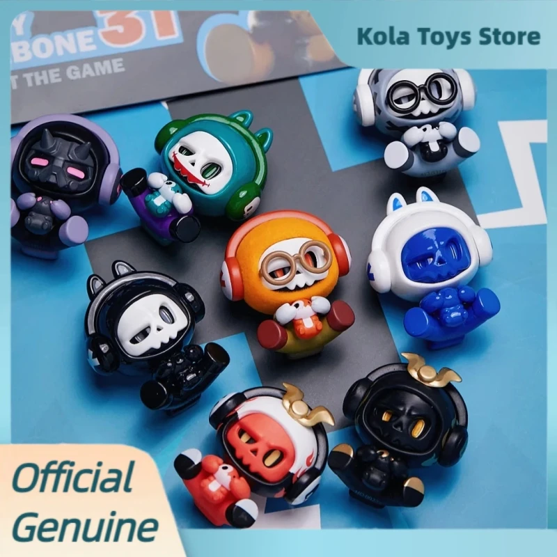 Genuine Baby Mr.Bone Blind Box Anime Figure Mini Fashion Play Figurine Doll Collect Decoration Pvc Model Toy Gifts For Boys