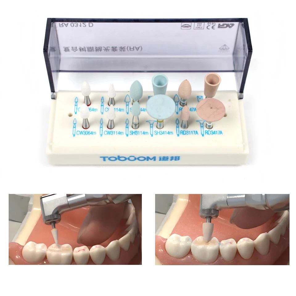 Dentistry Polishing Kit Dental Composite Resin Polisher Tool for Filling Restoration Finishing Intraoral RA Handpiece Chairside