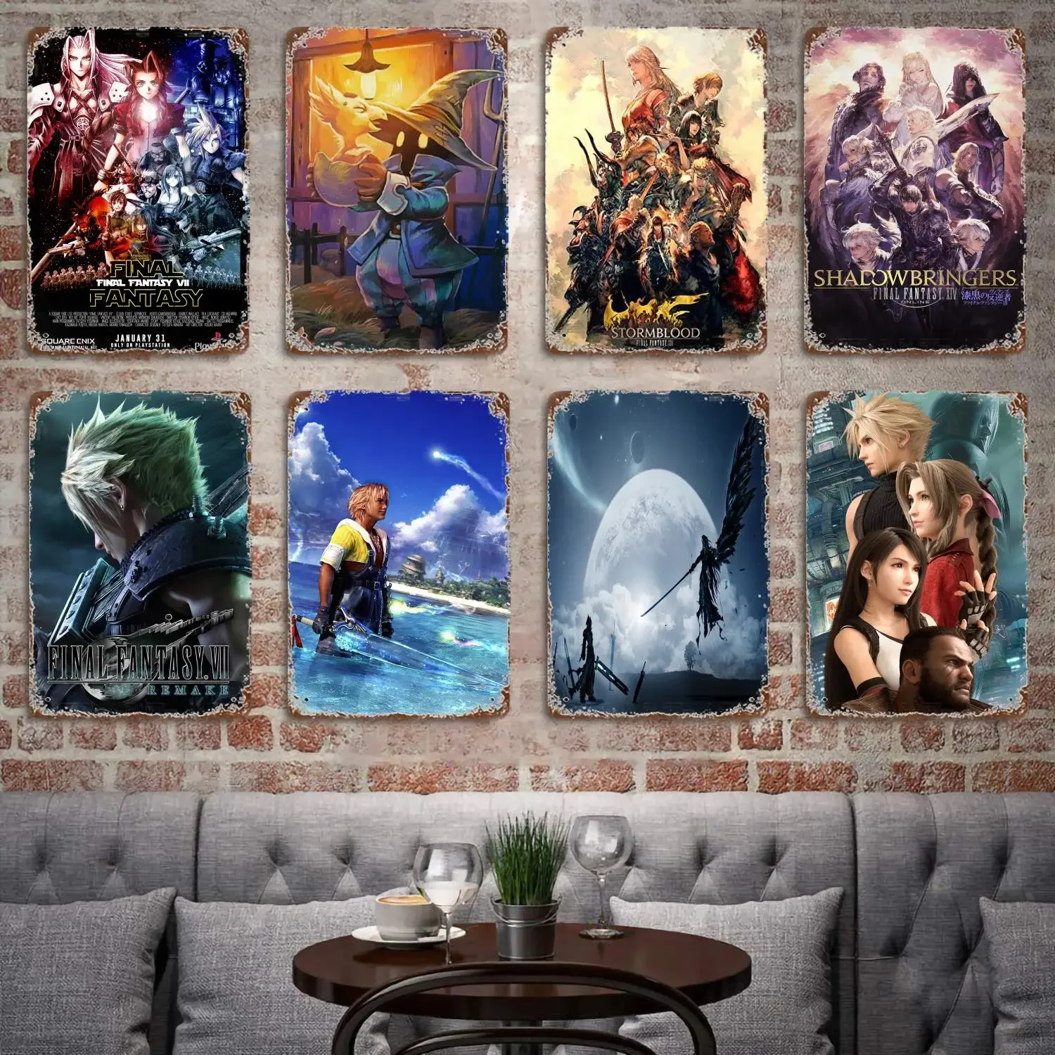 Final Fantasy Tactics The Lying Heart Poster Vintage Tin Metal Sign Decorative Plaque for Pub Bar Man Cave Club Wall Decoration