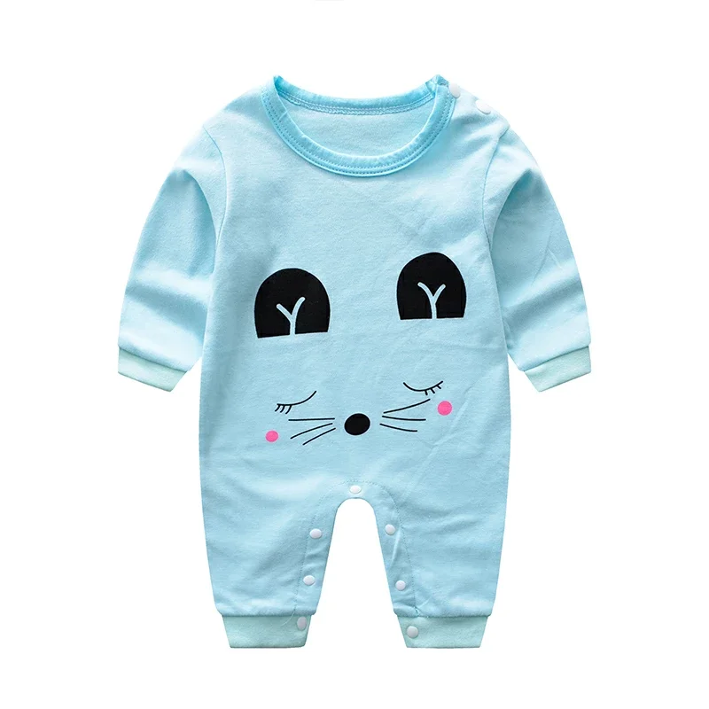 0-24m Baby Costume Newborn Jumpsuit Printed cartoon Baby Girl Onesie Long Sleeve Round Collar Spring/autumn Clothes Romper