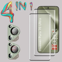 3D Tempered Glass For Huawei Pura 70 Ultra P70 Pro Screen Protector Camera Lens Film Huawei Pura 70 Pro Glass Protective