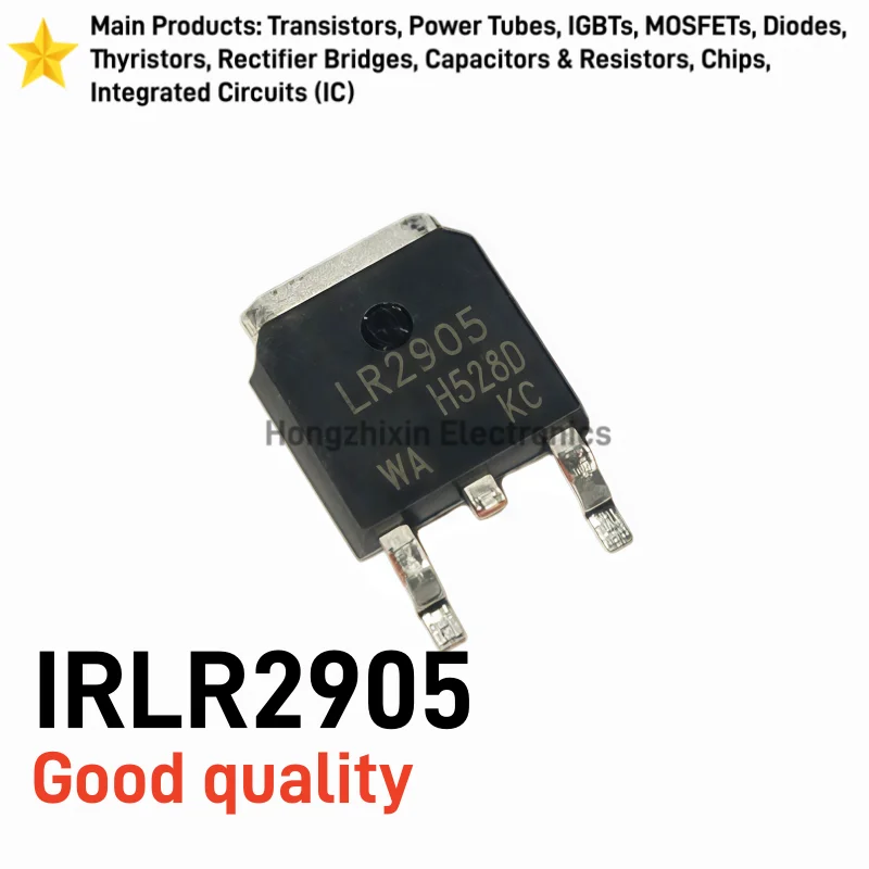 20PCS IRLR2905 TO-252 N-Channel MOSFET 55V 42A LR2905 SMD Power Transistor Electronic Components