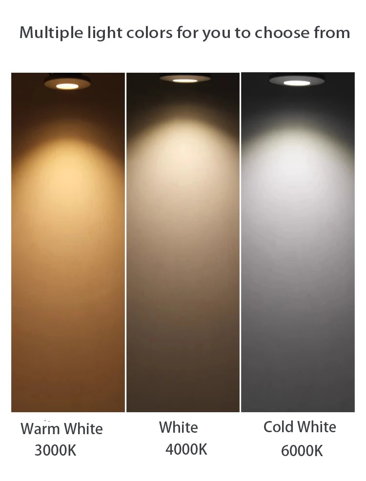 Foco Led regulable para empotrar en el techo, luz de 3W, 4/6/8/10 piezas, para decoración de interiores, vitrina, baño, Sauna, IP65, cc 12V