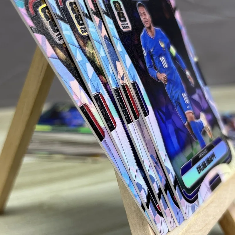 DIY Homemade High-quality Panini Football Collectible Cards Cracked Ice Cristiano Ronaldo Yamal Messi Haaland Sports Cards view 6