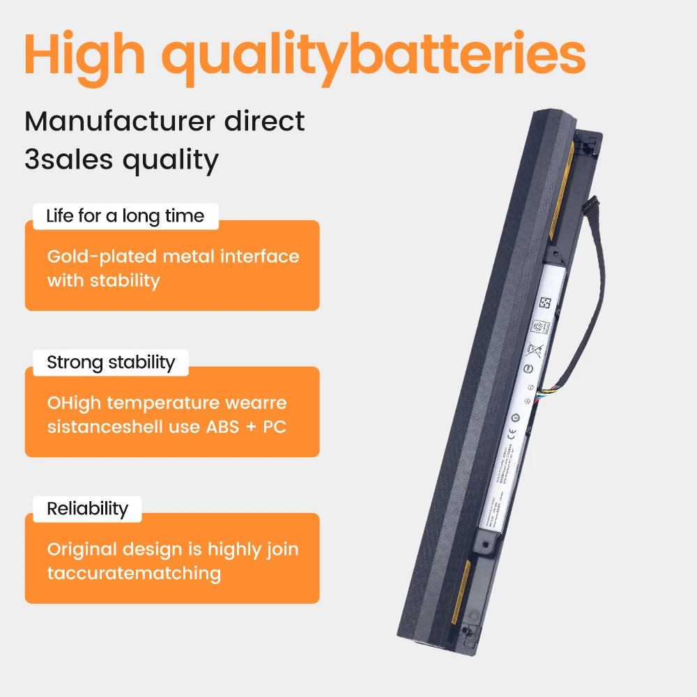 Batteria muslimex per Lenovo Ideapad V4400 300-14IBR 300-15IBR 300-15ISK 100-14IBD 300-13ISK muslimb