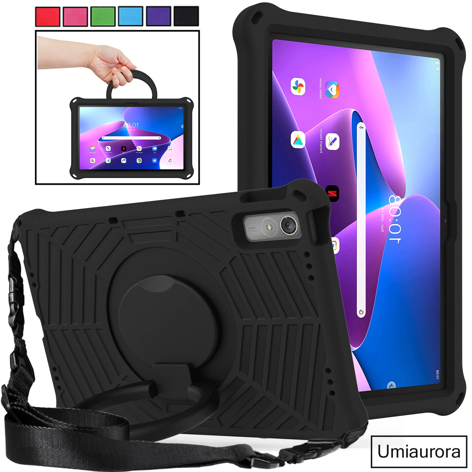 

For Lenovo Xiaoxin Pad 10.6 TB128FU P11 Plus 11 inch TB-J606F J607F 11.5 TB350FU TB-J706F Shockproof EVA Tablet Case Stand Funda