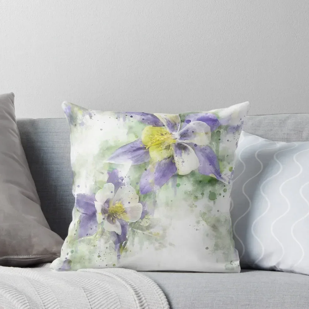 Colorado Columbines Throw Pillow Luxury Pillow Case Pillowcase Cushion Decorative pillowcase pillow