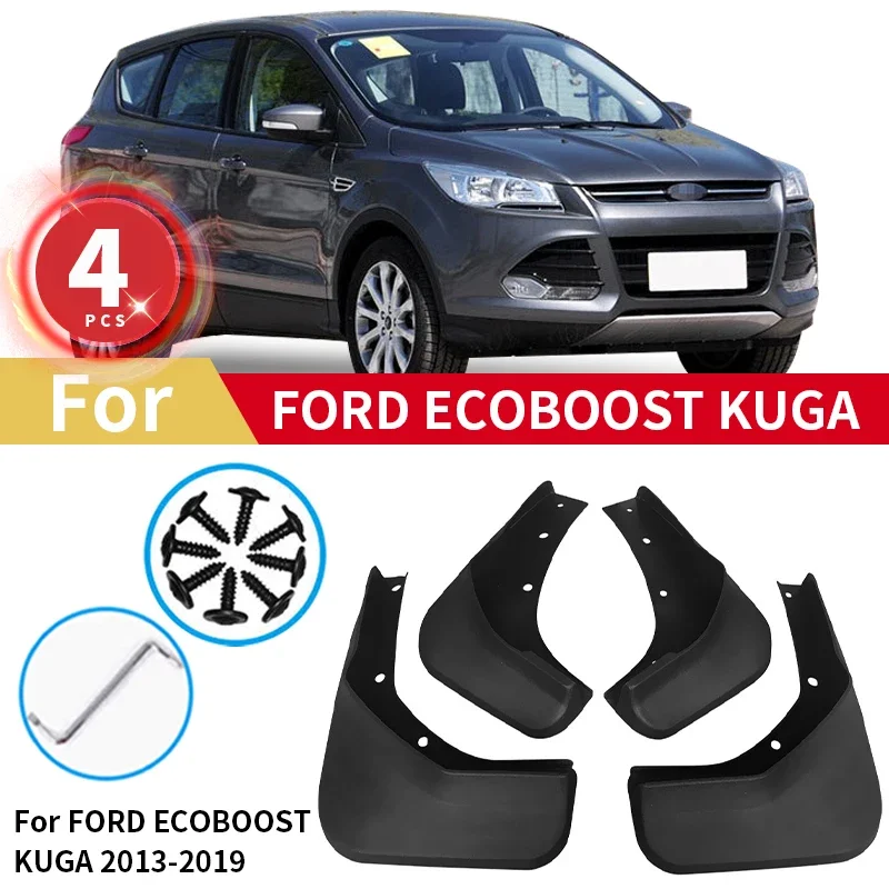 

Mudguards For Ford Kuga Escape 2014-2019 Rear Wheel Mud Flaps Car Modification Accessories Splash Guards Mud Fenders Kit Mudflap