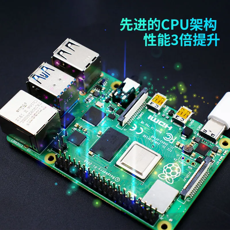 4 Generation 4B Raspberry Pi Development Board 8G Starter Kit 3B Programming AI Computer Python