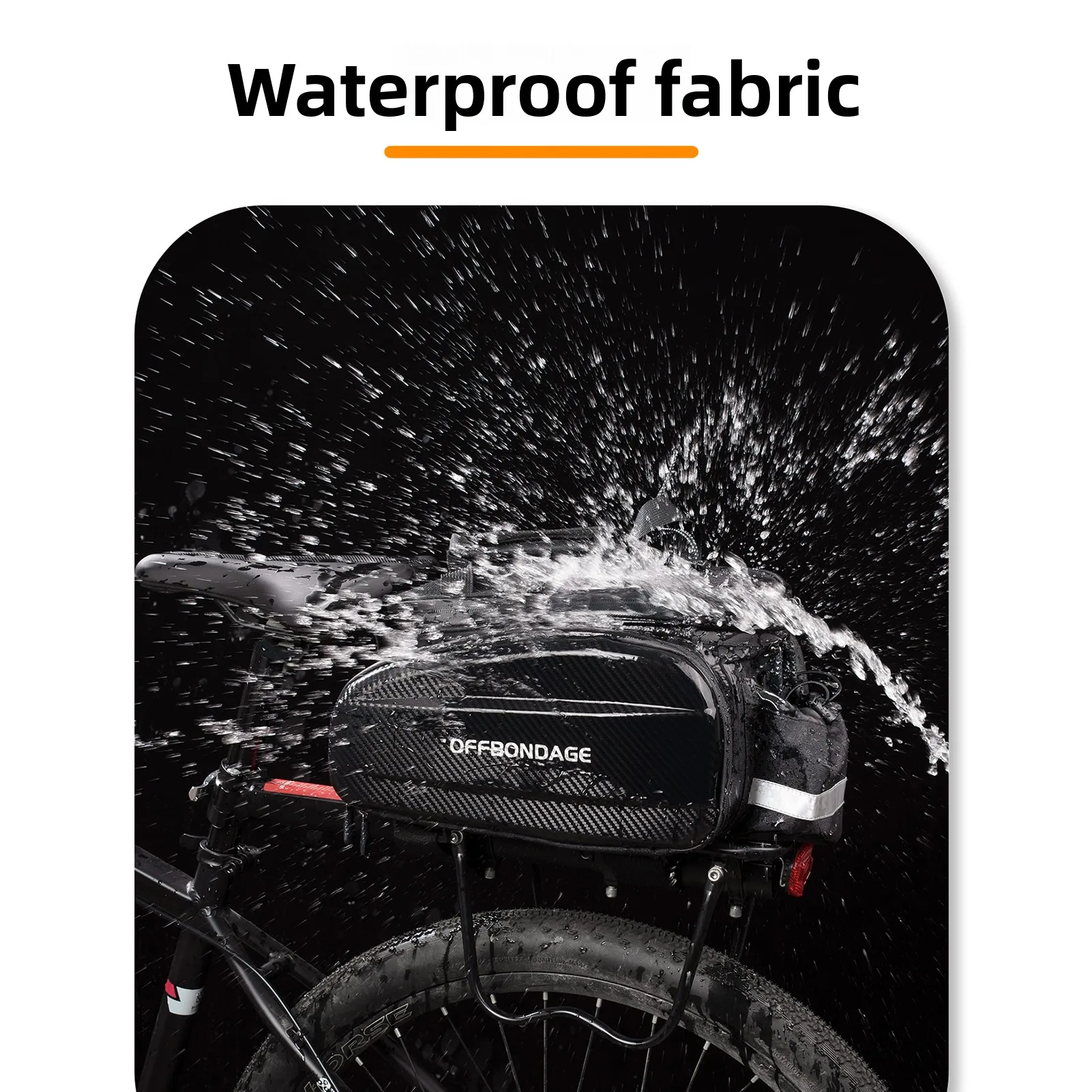 OFFBONDAGE سعة كبيرة دراجة أكياس المقعد الخلفي إيفا متعددة الأغراض الجبلية الطريق دراجة الناقل حقيبة توسيع الدراجات حقيبة مزدوجة الجانب