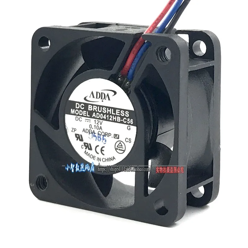 ORIGINAL AD0412HB-C56 12V 4020 40*40*20mm NOVO RADIADOR DE VENTILADOR DE REFRIGERAÇÃO