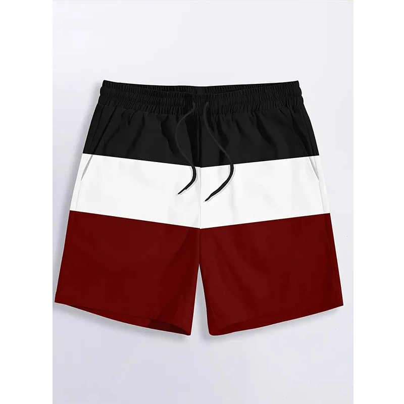 

2025 Summer Men's Beach Shorts Casual Street Daily Plants 3D Printed Shorts Men's Summer Breathable Street Shorts Men's Clothing