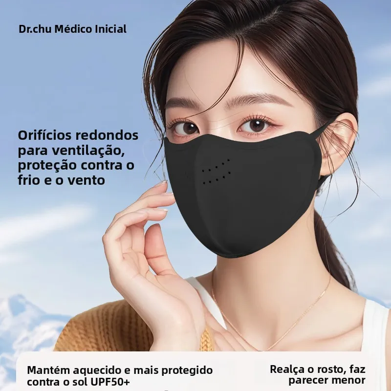 厚みのある冬用フェイスマスク女性用ファッショナブルな暖かさ防風防寒釣りシーンレギュラーデニム生地大人サイズ