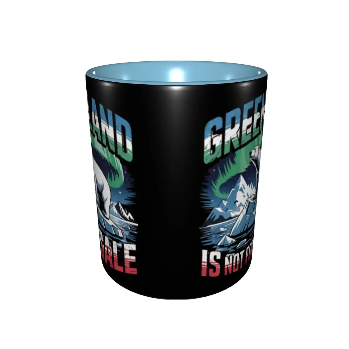 Hands Off Greenland Is Not For Sale MGGA Merch Coffee Mugs Novelty Polar Bear Flags Polar Bear Flags Tea Cups Gift