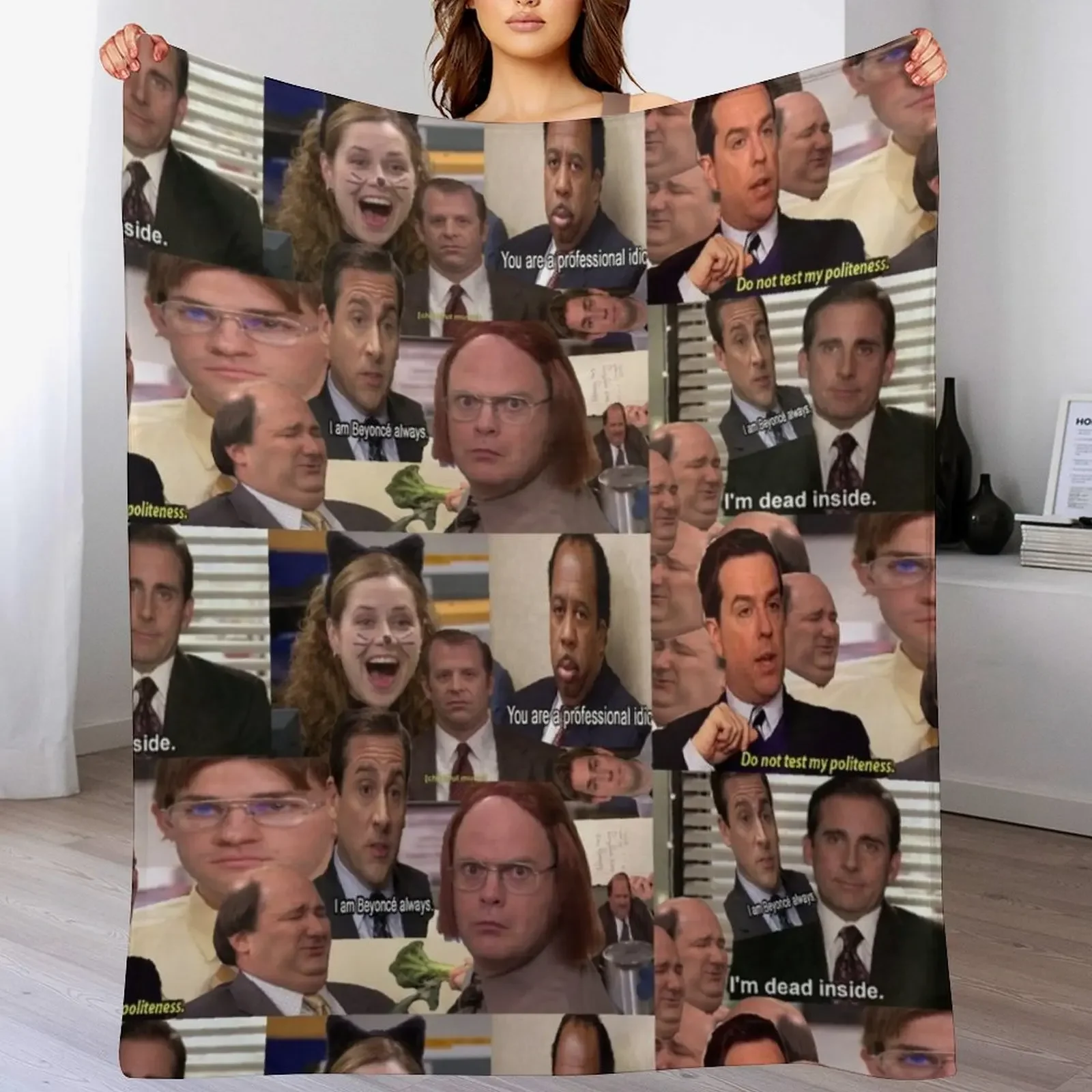 

The Office COLLECTION! Throw Blanket Ultra Plush Cozy Blanket for Napping Sleeping
