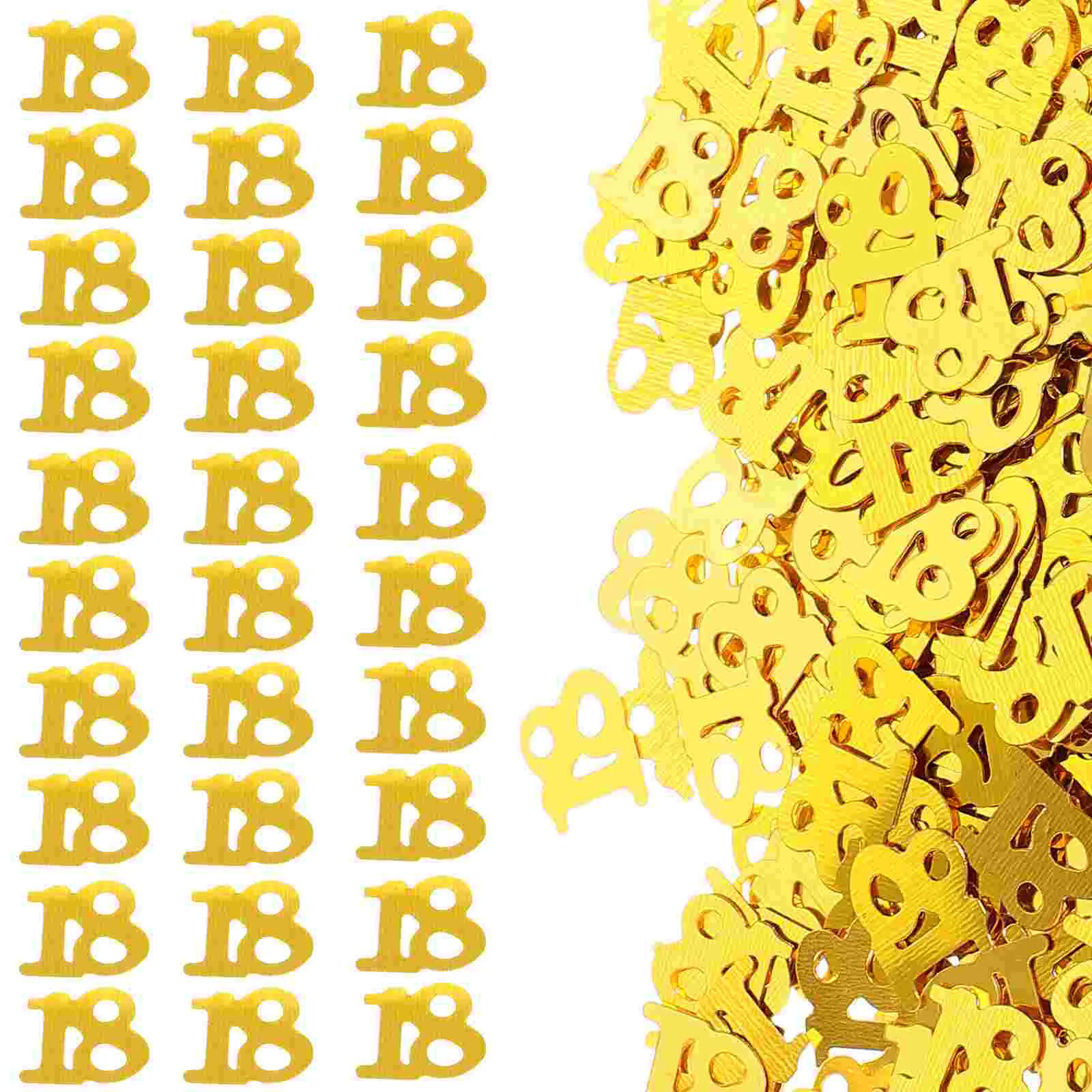 600 PC Birthday Decor Golden Girls Gifts Number Confetti Dining Table Booth Decoration