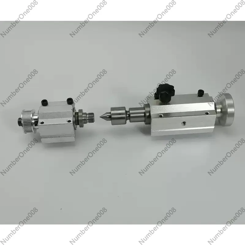 For micro lathe tailstock slider tailstock assembly + B12 drill chuck + live beads machine spindle set