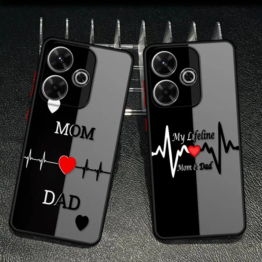 Funda Phone Cover Case for Xiaomi Redmi Note 15 13C 11 14C 12 A4 13 14 Pro Plus 10 9S Mom And Dad Lover view 4