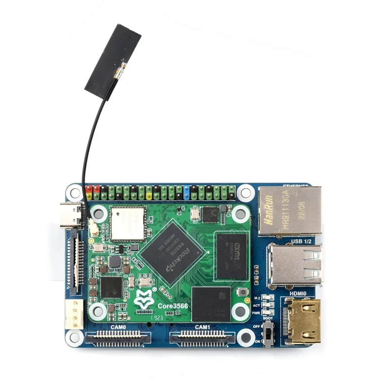 Core3566 모듈 키트, Rockchip RK3566 쿼드 코어 프로세서, Raspberry Pi CM4 와 호환 가능, Core3566-Kit-A