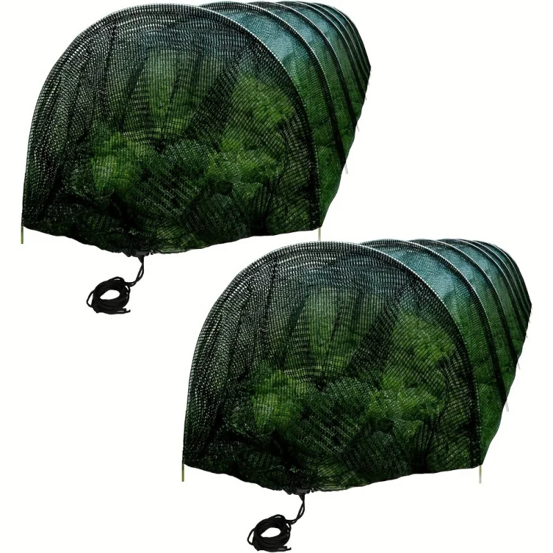 10-Foot Durable Metal Frame Garden Tunnel Greenhouse with Shade Netting and Plastic Cover for Plant Protection