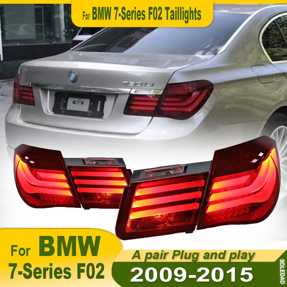 Car Lights for BMW 7 Series F02 F01 LED Tail Light 2009-2015 730li 740li 750li Stop Lamp Brake Signal DRL Reverse Accessories