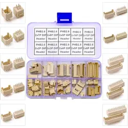 PHB2.0 Dual Row DIP Header Jst 2mm Pitch , JST-PHB DIP Header Through Hole Type Vertical Header (PHB2.0-DIP-Ver)