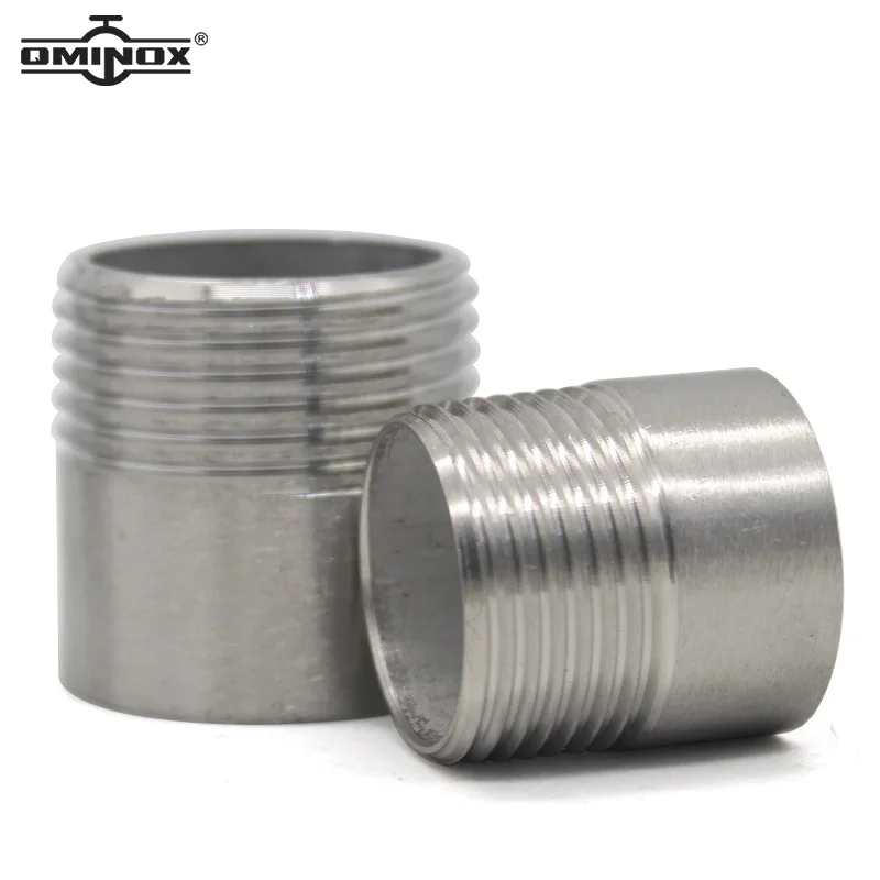 stainless steel BSPT Male thread fitting SS304 half nipple pipe fitting 1/8