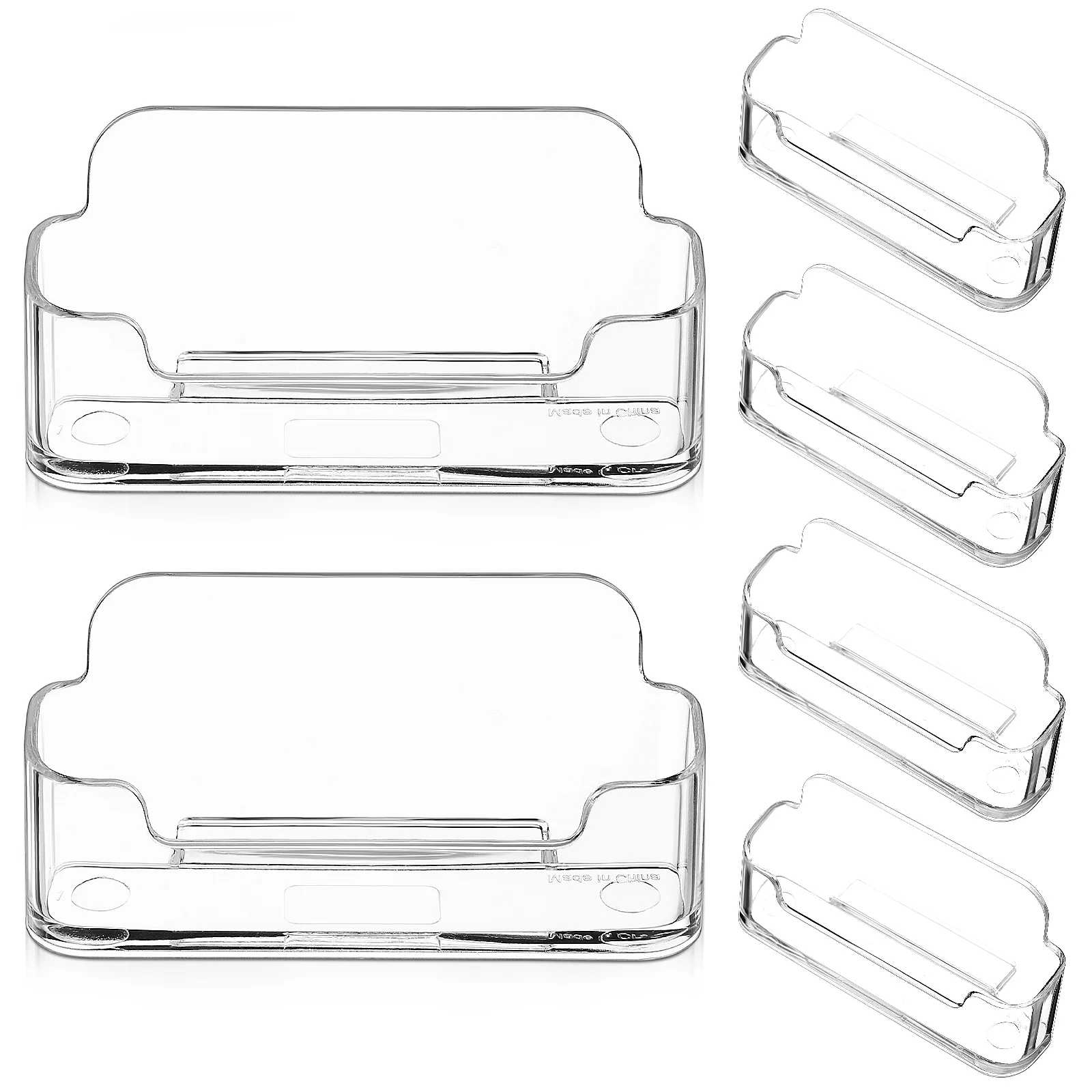 아크릴 비즈니스 카드홀더 카드 디스플레이, 사무실 책상용, 다용도 정리함 네임 스탠드