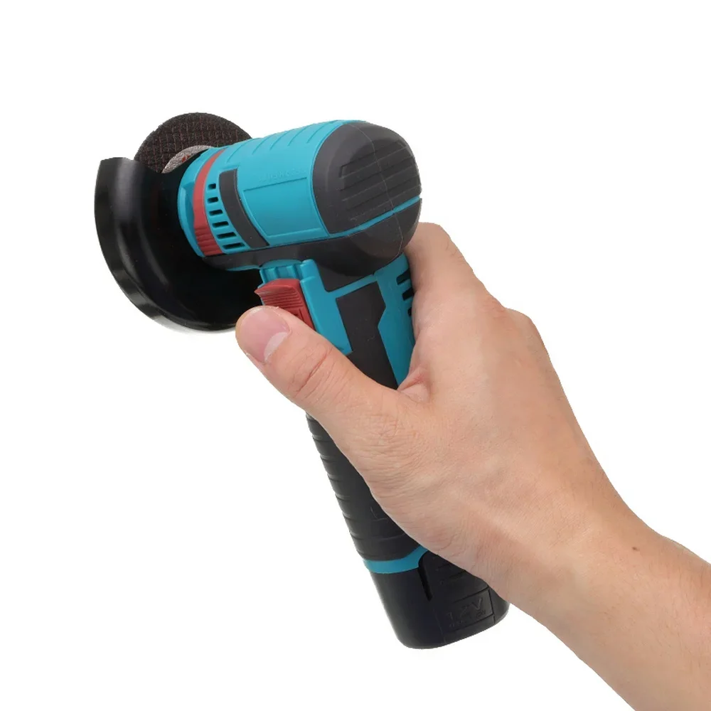 

l 12V High Power Portable Mini Lithium Electric Angle Grinder Rechargeable Small Cutting Machine Cordless Battery Polisher Set
