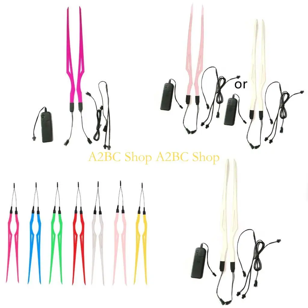 A2BC Helmet Reflective Light Stripe LED Light Decals Luminous Sticker Flash Wire Sticky Light