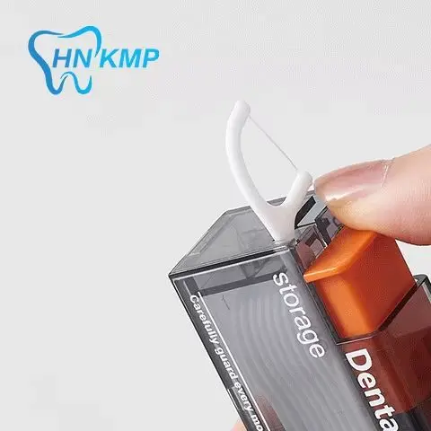 

Автоматическая коробка для хранения зубной нити, всплывающий диспенсер для зубной нити с 10 шт., портативный портативный инструмент для ухода за полостью рта