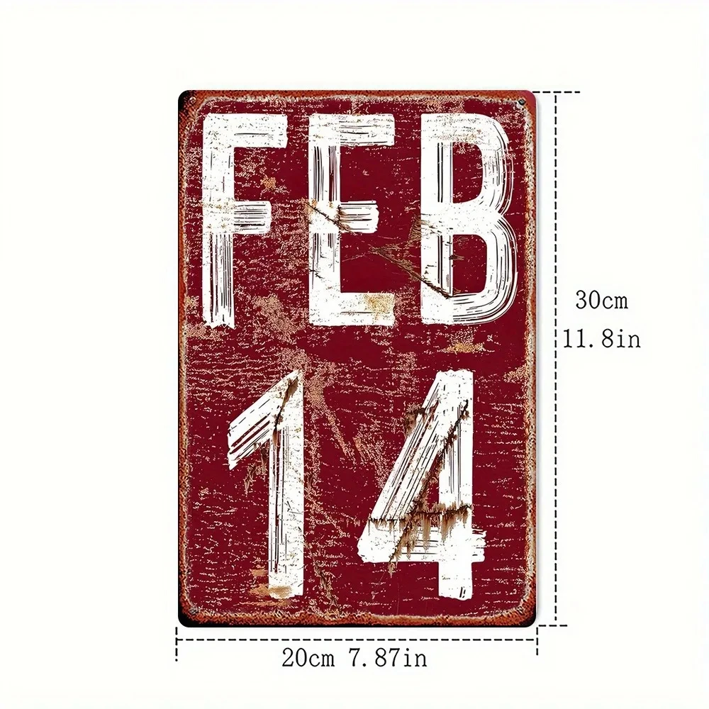 2D Flat Retro Metal Valentine's Day 