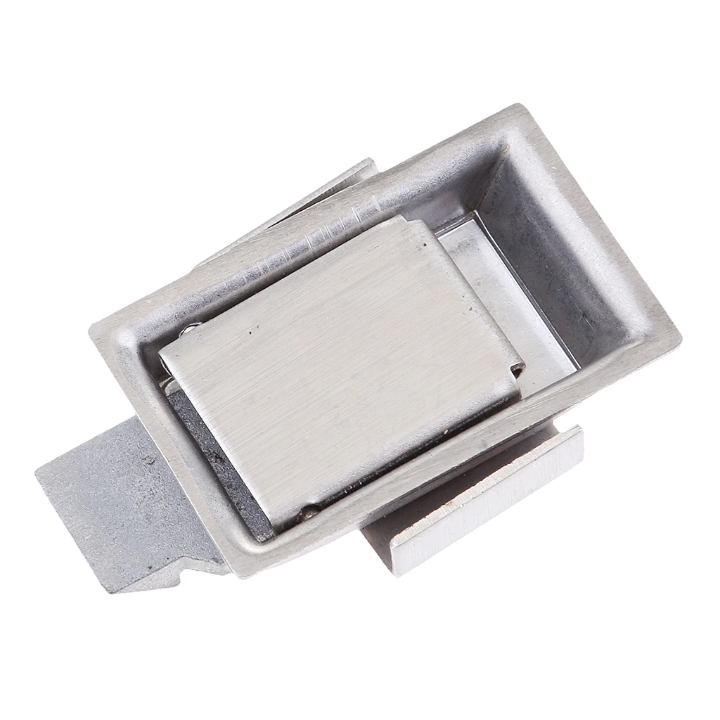 43 x28mm Stainless Steel Paddle Latch with Lock - Flush Single Point Handle for Door Trailer RV Motorhome