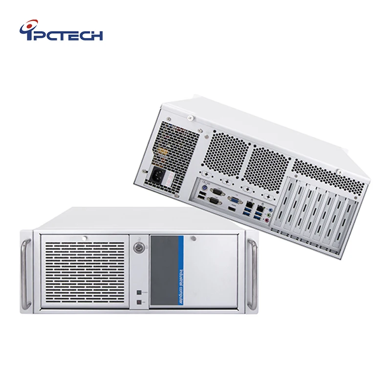 

Ipctech 4U Настенный промышленный компьютер с ЧПУ, автоматизация, измерительное оборудование, настольное шасси ATX, белый