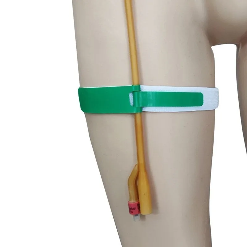Urine Catheter Holder Adjustable External Holder Silicone Non-Slip Gaiters Drainage Bag Tube Fixing Belt
