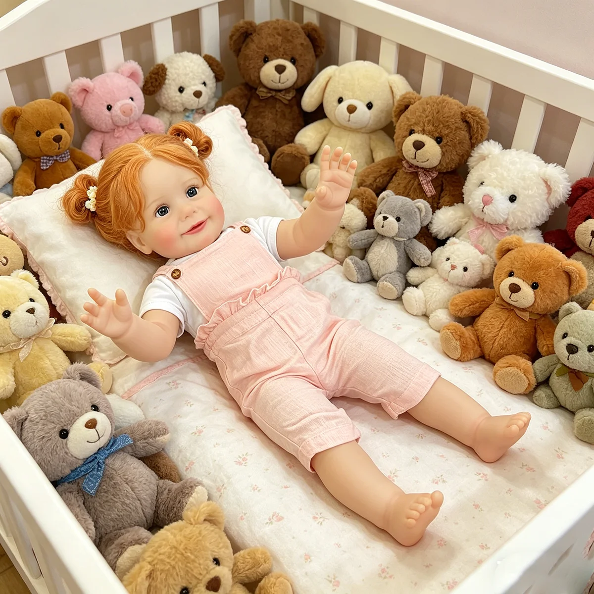 

26inch Lifelike Reborn Toddler Girl Doll Zoe Soft Touch Real Baby Doll 3D Skin for Girls Collectible Muñecas Bebes