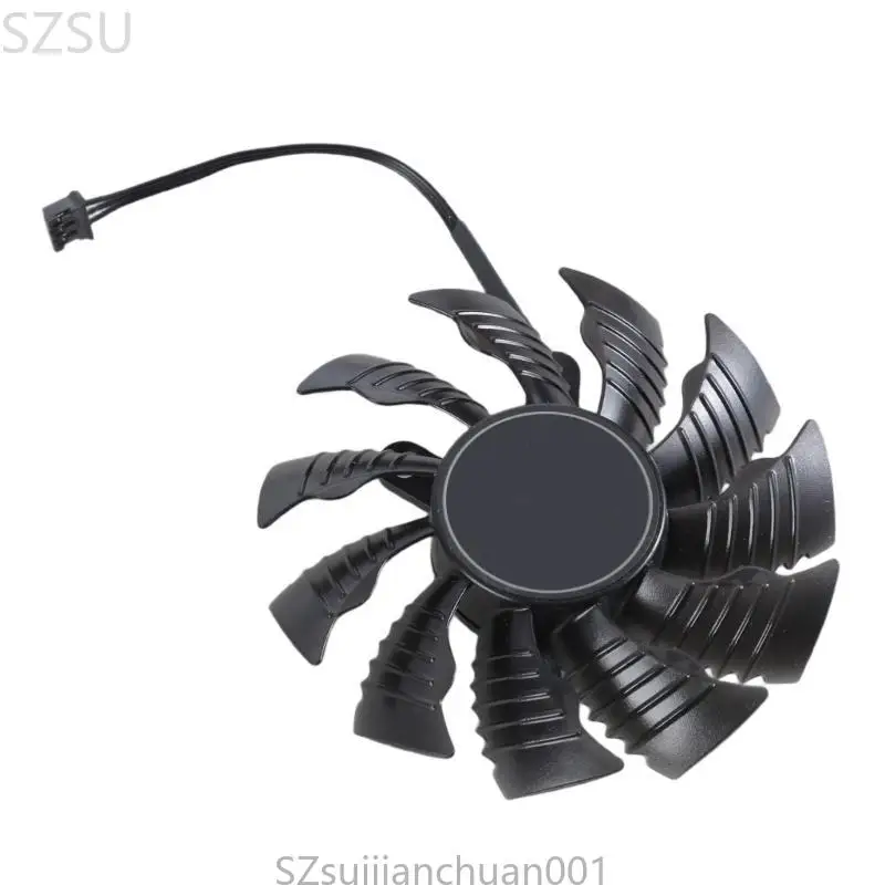 SZSU 82mm 3Pin Video Card Fan Easy Installation Replacement for GTX1650 SUPER ITX MINI Graphics Card Management Computer
