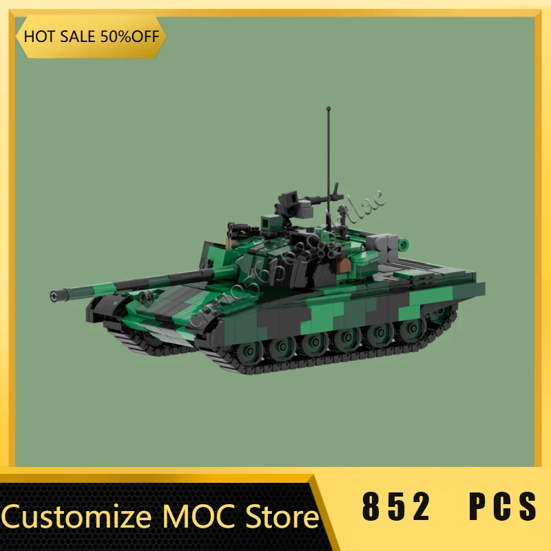 

НОВЫЙ 852 шт. T-72M4 Технология Основная битва Трансформирующий танк MOC Строительный блок Модель Обучающий сборочный набор Игрушки Праздничные подарки